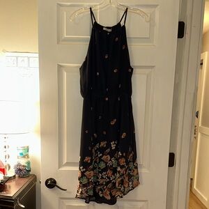 Floral Black Dress